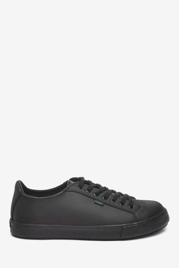 black tovni lacer flat shoes