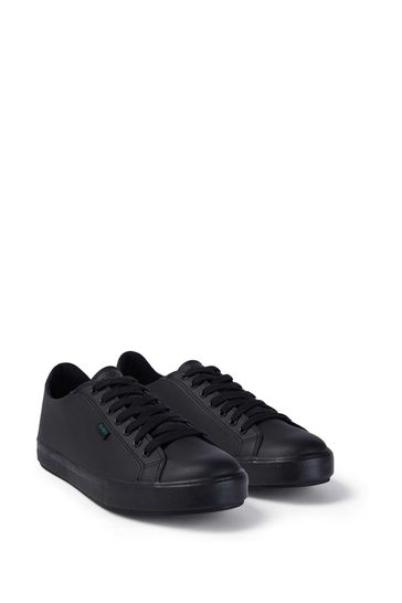Black tovni lacer flat shoes on sale