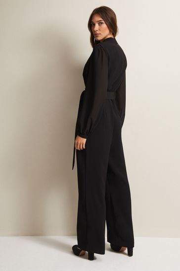 Phase Eight Audrey Wide Leg Black Jumpsuit