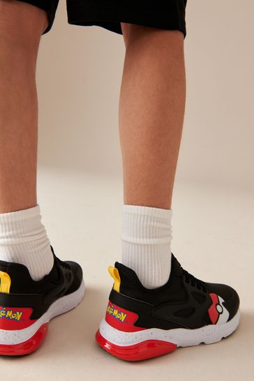 Buy Black Red Pokemon Elastic Lace Trainers from Next Ireland
