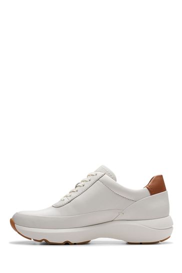 Clarks White Lea Tivoli Zip Shoes