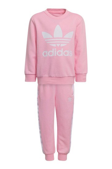 adidas originals Pink Little Kids Adicolor Tracksuit