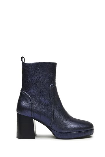 Blue metallic boots online