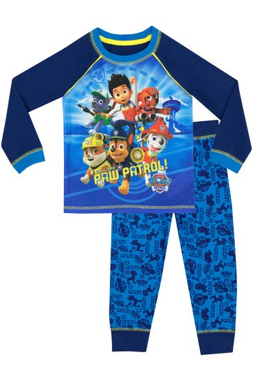 Buy Character Blue Chase Paw Patrol Printed Long Sleeve Pyjamas from Next Denmark