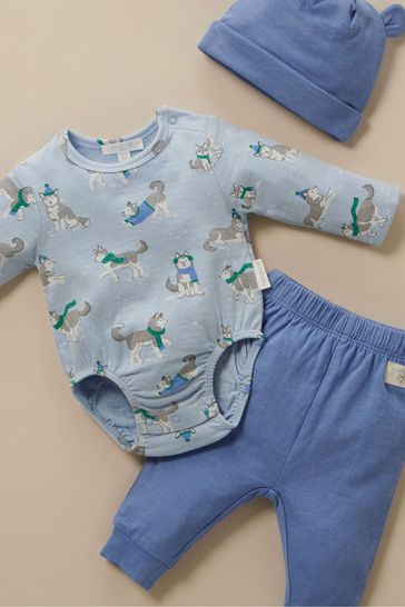 Buy Purebaby 3 Piece Bodysuit Leggings and Hat Baby Gift Set from