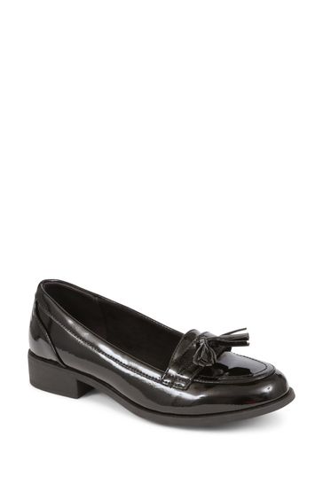 Pavers black patent shoes hotsell