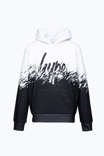 Split black and white hoodie shop