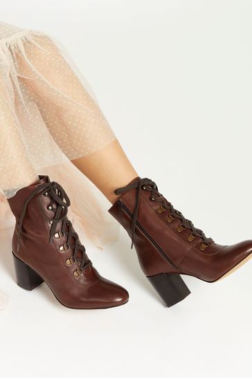 Buy Jones Bootmaker Liana Lace Up Heeled Ladies Ankle Boots from