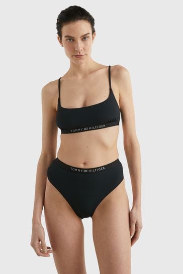 Tommy Hilfiger High Waist Cheeky Black Bikini Briefs