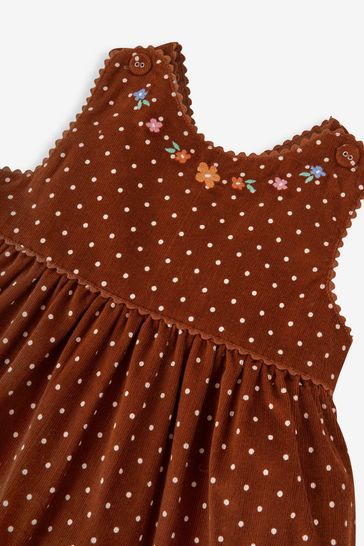Buy JoJo Maman B b Toffee Brown Fox Girls Appliqu Cord Dress