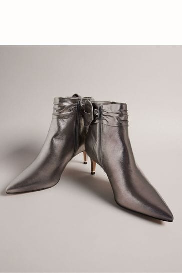 Buy Ted Baker Black Yona Suede Bow Detail Ankle Boots from Next Austria