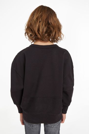 Buy Calvin Klein Jeans Boys Towelling Black Sweatshirt from Next