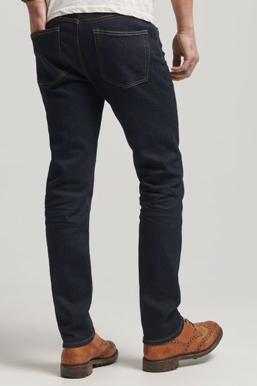 Superdry Blue Organic Cotton Merchant Slim Jeans