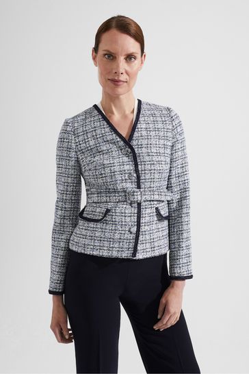 Buy Hobbs Salena White Jacket from Next Germany
