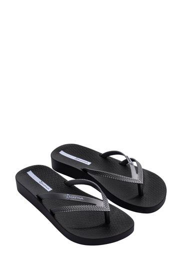Buy Ipanema Bossa Soft Gun Black Sandals from Next Luxembourg
