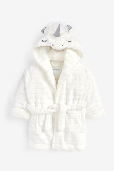 White Unicorn 3D Character Fleece Hooded Blanket (9mths-16yrs)