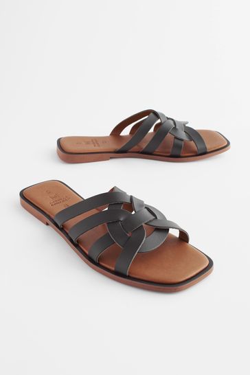 Forever 21 black mules clearance