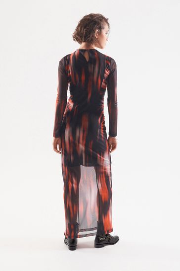 Next red and black dress online