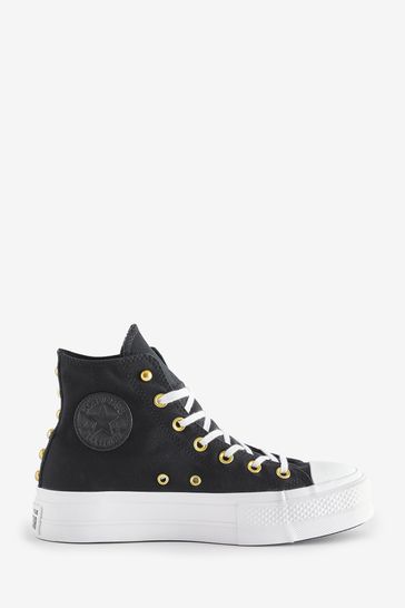 All star converse platform black hotsell