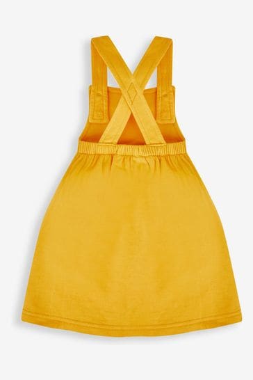 Girls deals mustard pinafore