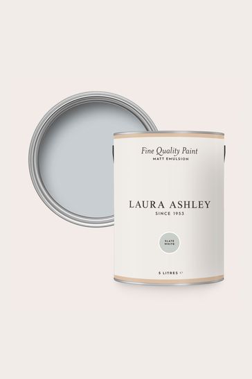 Laura Ashley Slate Grey White Matte Emulsion 5LT Paint