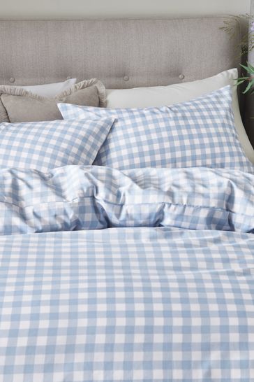 Blue gingham hotsell pillow