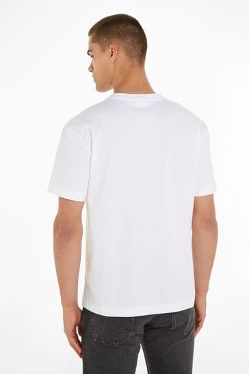 Calvin klein white tee hot sale