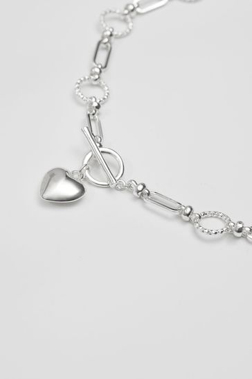 Lipsy heart charm necklace sale