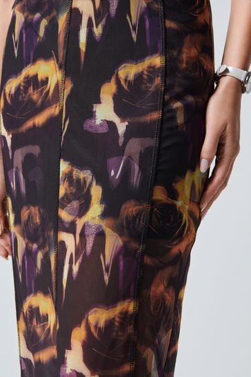 Mesh skirt sales yellow