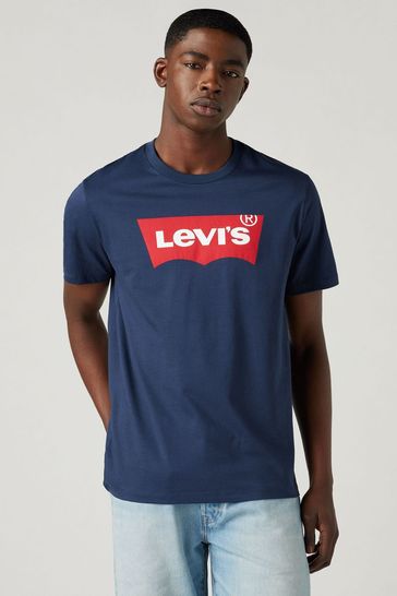 Navy blue levis t shirt clearance