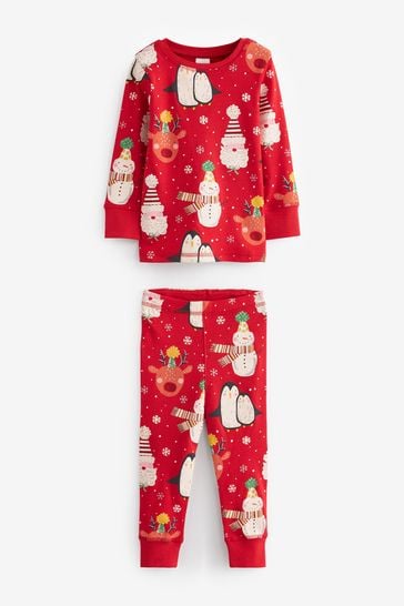 Red Character Christmas Pyjamas (9mths-16yrs)