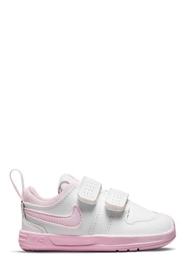 Nike White/Pink Pico Infant Trainers