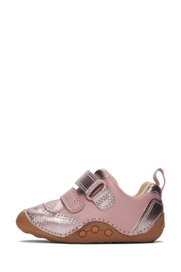 Clarks Pink Dusty Leather Tiny Sky Toddler Shoes
