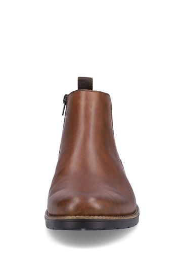 Buy Rieker Mens Zipper Brown Boots from the Laura Ashley online shop