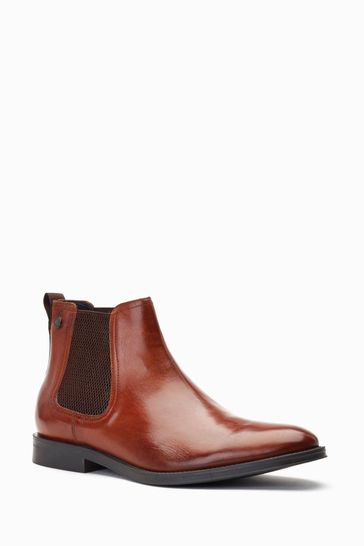 Base London Bradwell Pull On Chelsea Brown Boots