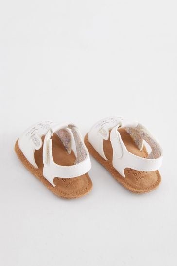 White newborn sandals hot sale