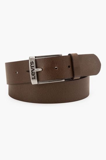 ® Levi's Cinturón Duncan de cuero marrón