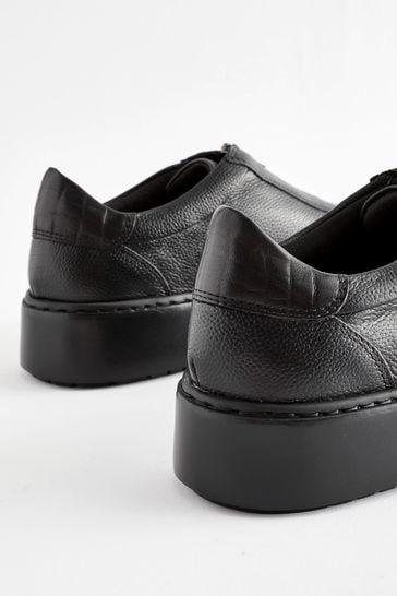 Mens black shop zip trainers