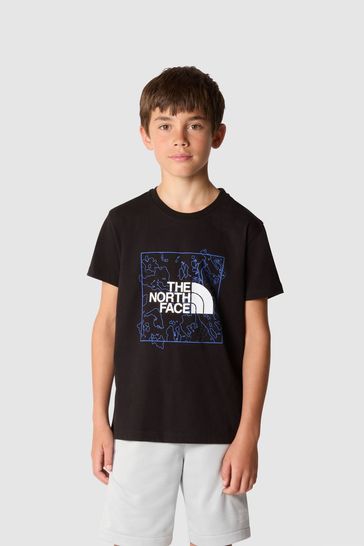 Kids black north face deals
