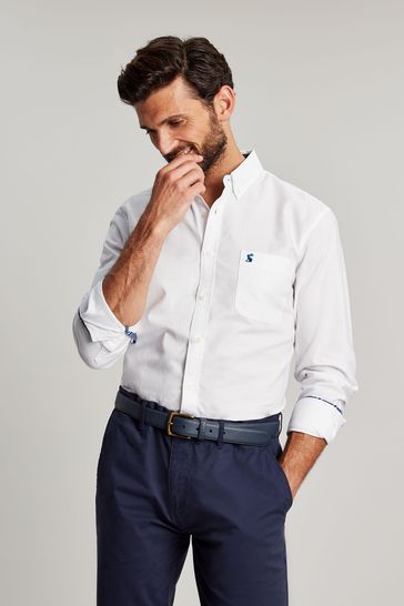 Joules White Classic Fit Cotton Oxford Shirt