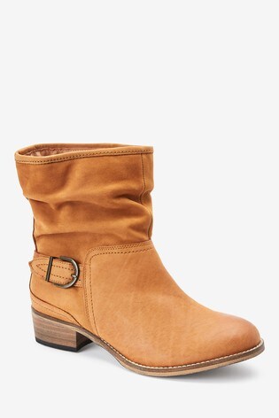wide fit tan boots