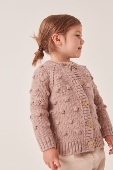 Chunky bobble knit cardigan shop