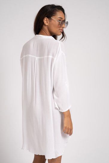 White 2025 nehru shirt
