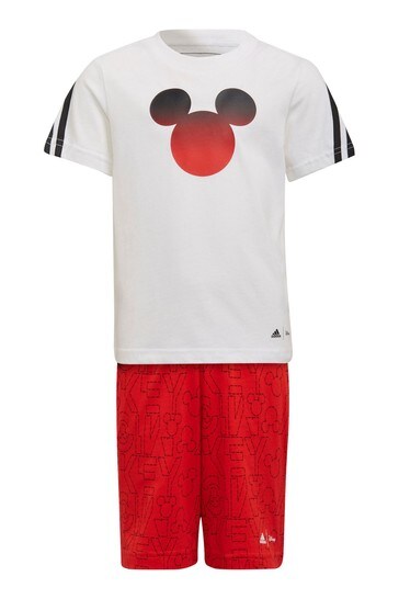 Buy adidas White Disney T-Shirt And Shorts Set from the Next UK online shop