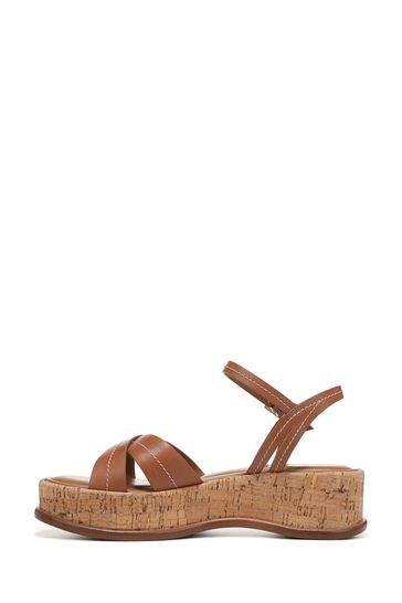 Calvin klein rikki clearance leather cross strap sandals