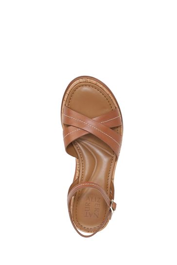 Calvin klein rikki leather cross strap sandals best sale