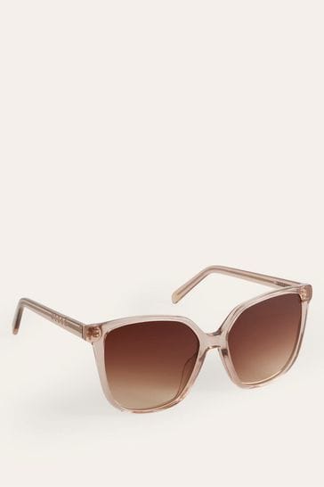 Boden Natural Thin D Frame Sunglasses