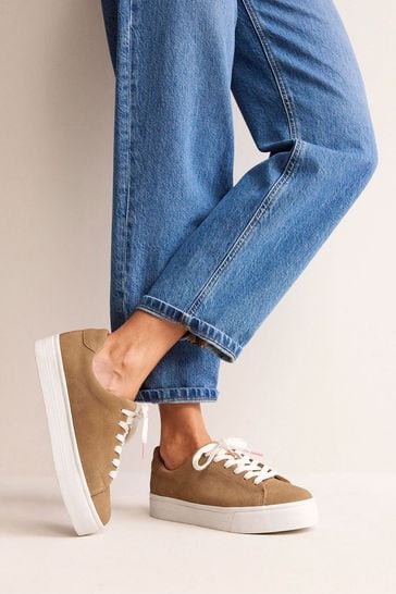 Boden Brown Flatform Trainers