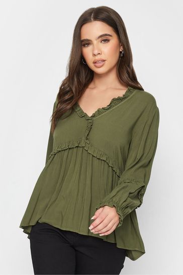 Frill hotsell smock top