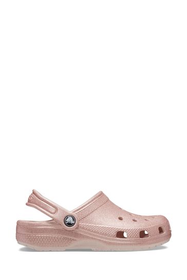 Metallic on sale pink crocs